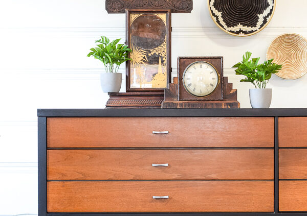 How to Paint Furniture Black Distressed (Without Sanding!) - The