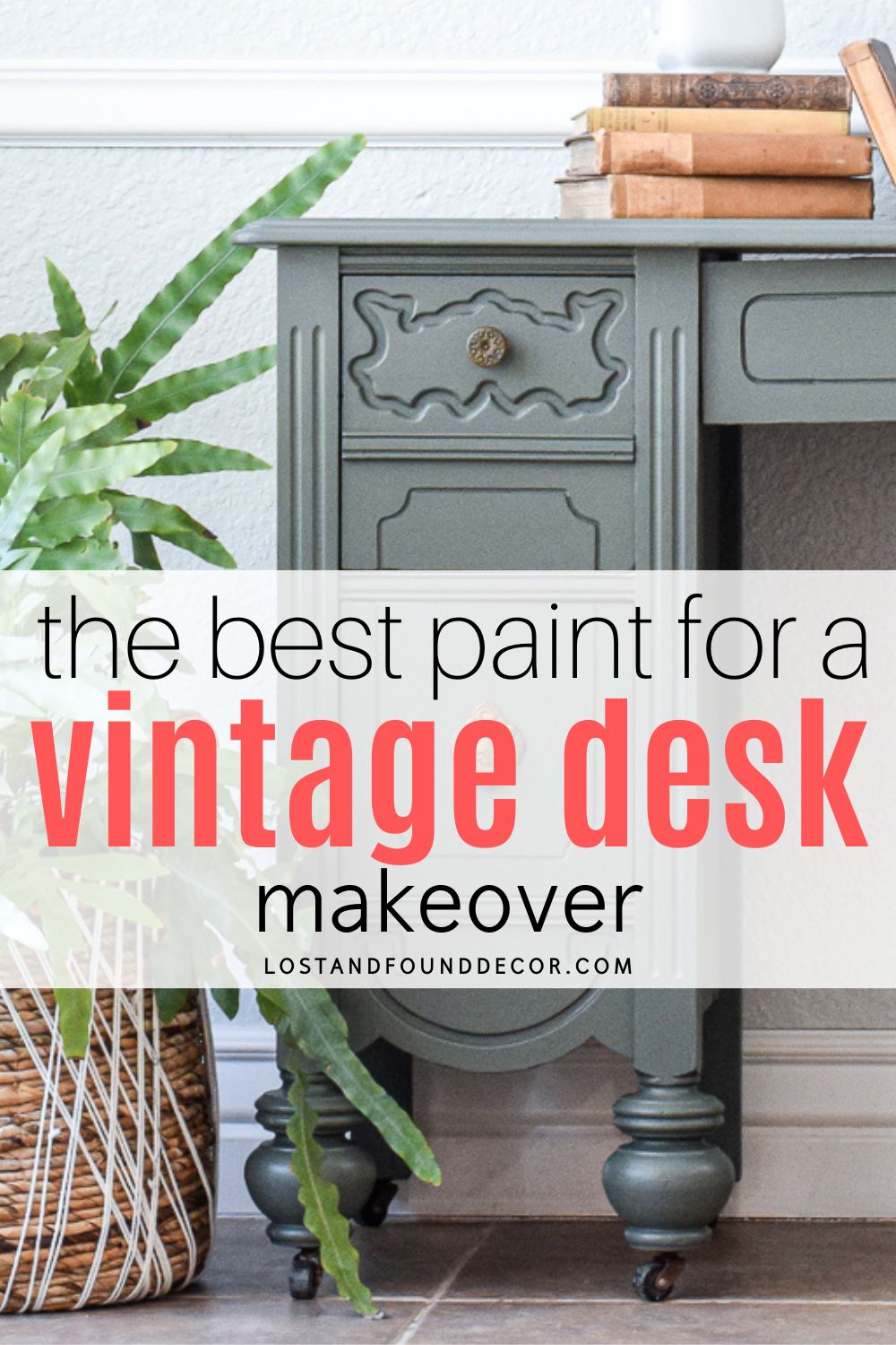 sharing the best paint to use for painting an old desk