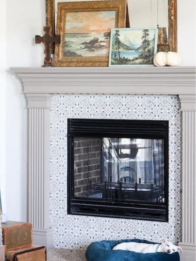 Easy DIY Fireplace Updating