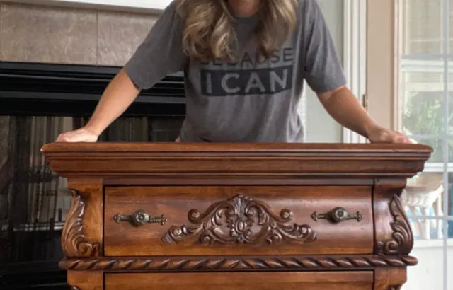 Black Dresser Makeover