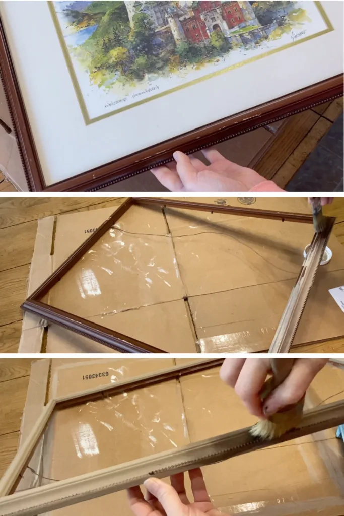 painting a picture frame