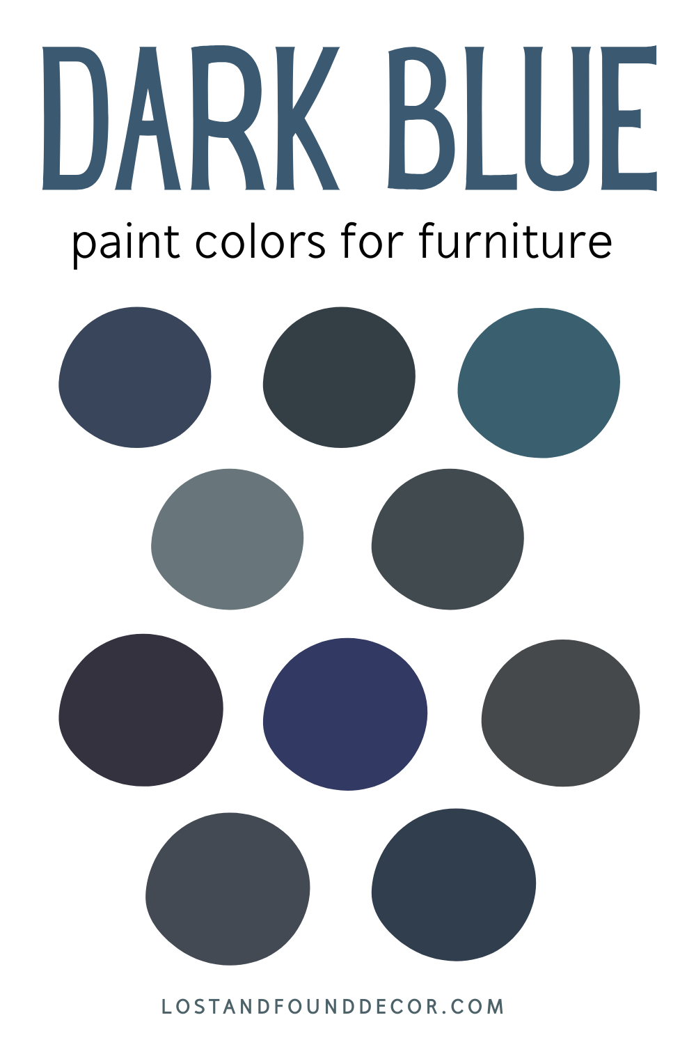 best dark blue paint colors for furniture