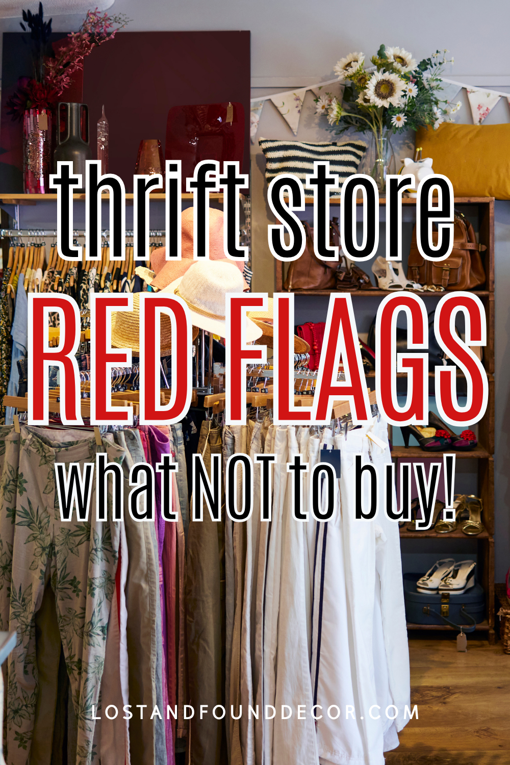 thrift store red flags