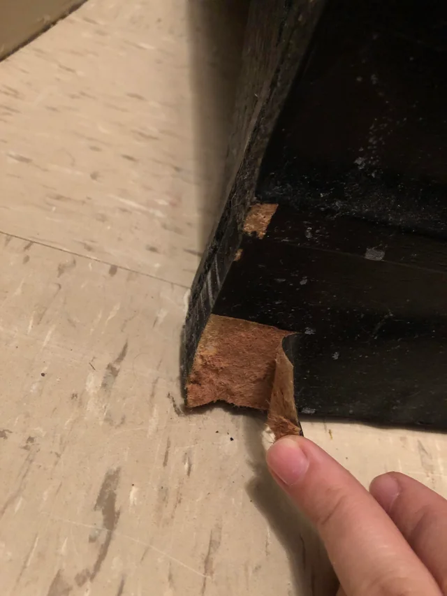damaged old furniture