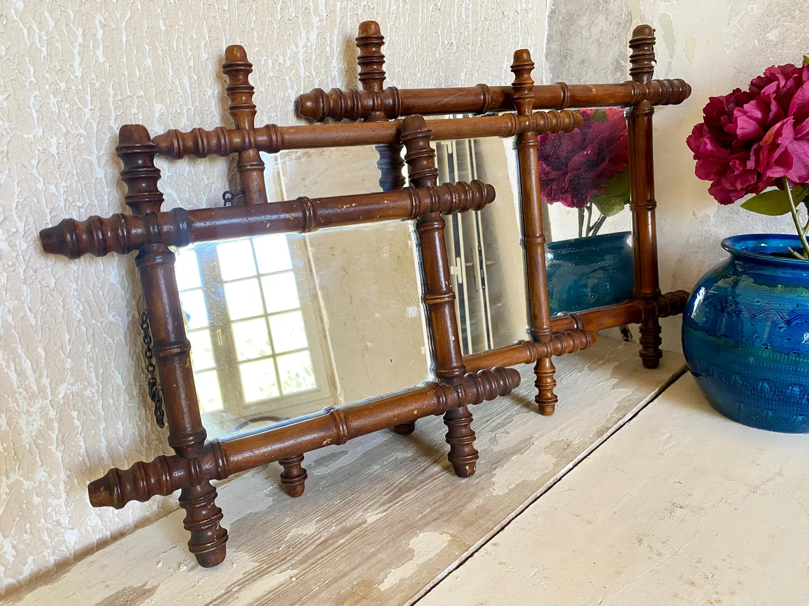 french bamboo mirrors